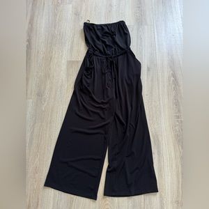Express strapless black jumpsuit